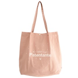 Manahia Tote Bag Godmother - Favourite Godmother - Gift for Godmother - Bag for Godmother - Embroidered Shopping Bag - Christening Gift - Announcement Godmother - Christening - Request Godmother, pink