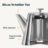 SILBERTHAL Stainless Steel Teapot with Strainer Insert (1L) Silver -
