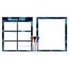 (Set with 5 Items) - Weekly Magnetic Dry Erase Calendar