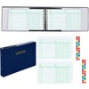 Skyygemm Ring Ledger Binder with 200 Pcs 5"x8.5" Ledger Sheets