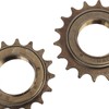 Tomotato 2 Piece Bicycle Freewheel Adapter Set, Iron 16T 18T