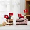 Switzerland Flag Swiss Small Toothpick Mini Stick Flags Decorations (100