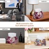 2 Pack Tissue Box Cover Holder, Magnolia Blossom Rectangle Leather