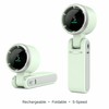 3-in-1 Portable Neck Fan for Travel – Foldable 5-Speed USB