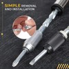 Multi Head Screwdriver Tool, Push Pull Ratchet Screwdriver Adjustment Adjustable