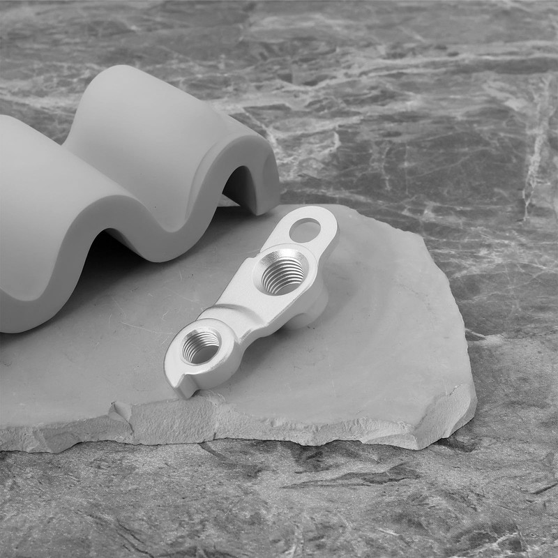 ECSiNG 1pc Silver Bicycle Derailleur Hanger Aluminum Alloy Rear MTB