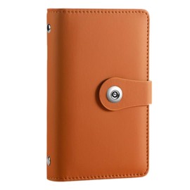 ateena Envelope Money Bank Money Bank Bill Sorting Savings File Money Saving Bank Binder (Brown, 7.1 x 4.3 inches (18 x 11 cm)