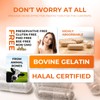 AngtaiJN Empty Gelatin Capsules Size 1 Clear Empty Capsules for