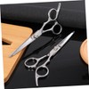 TOVINANNA Professional Hairdressing Scissors Set 2pcs Silver Barber's Shears for