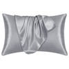 Yorkshire Bedding Satin Pillow Cases 2 Pack – Luxurious Grey