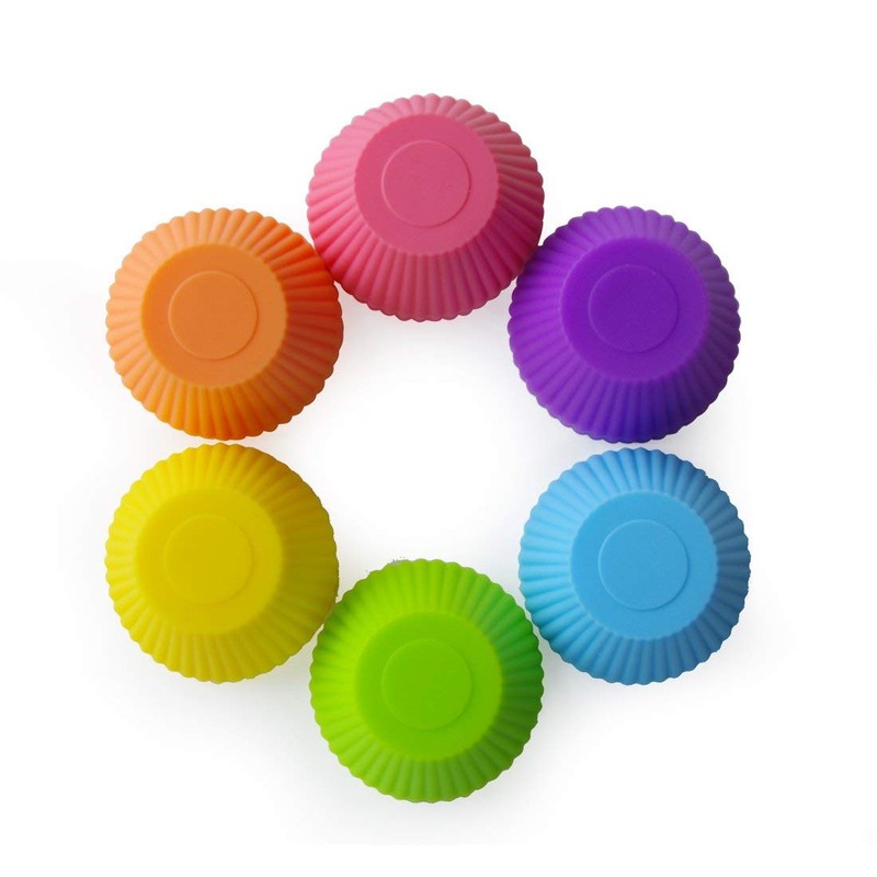 Mirenlife 2 Inch Mini Size Silicone Baking Cups Muffin Cups,