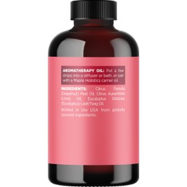 Pink Grapefruit Essential Oil Blend - Refreshing Citrus Essential Oil Blend for Diffusers with Lime Essential Oil Grapefruit Oil and Eucalyptus Essential Oil - Sweet Aromatherapy Citrus Oil Blend