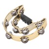 Double Row Hand Tambourine Metal Tambourine with Plating Bells Percussion