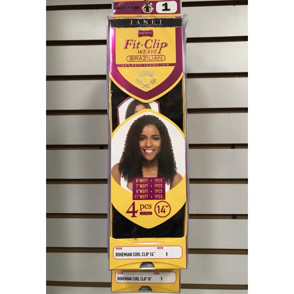 Janet Collection - Fit-Clip Weave - Bohemian Curl Clip -