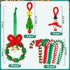 AWHETIE Christmas Crafts for Adults,40 Sets Beaded Ornament Kit,Including 20