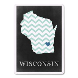 Lantern Press Watertown, Wisconsin, Chalkboard States (52 Playing Cards, Poker Size Card Deck with Jokers)