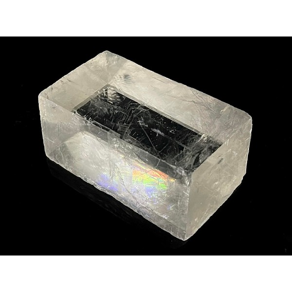 MKöpke® - Optical Calcite - Doppelspar Icelandspar - Viking Iceland Spar - Natural Raw Stone | 160 g