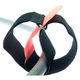 80 cm x 50 mm resealable Velcro cable ties with metal eyelet - cable Velcro tape 300 mm reusable, red