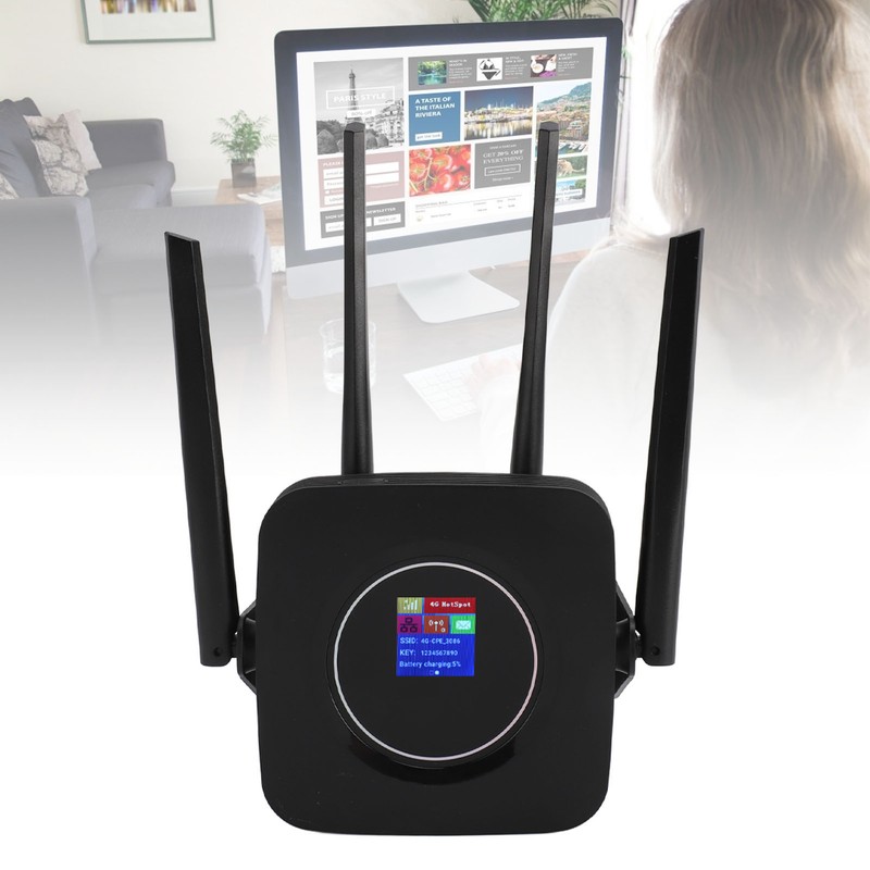 4G LTE CPE WiFi Router with SIM Card Slot 300Mbps