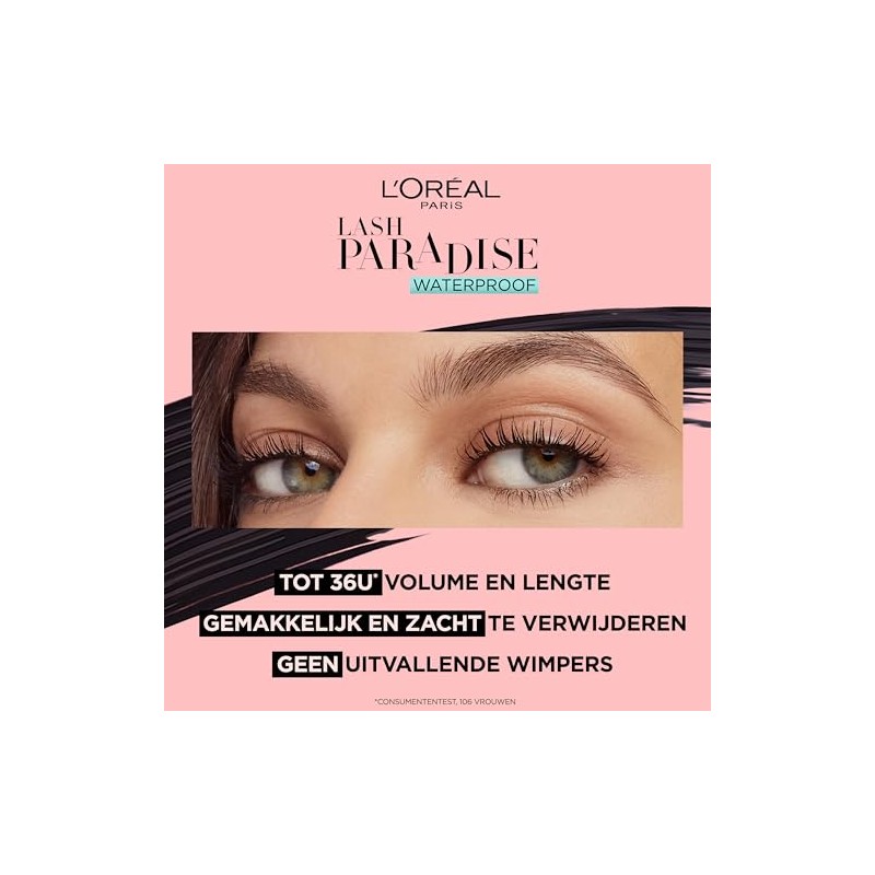 L'Oréal Paris Paradise Extatic Mascara Waterproof, 6.4 ml