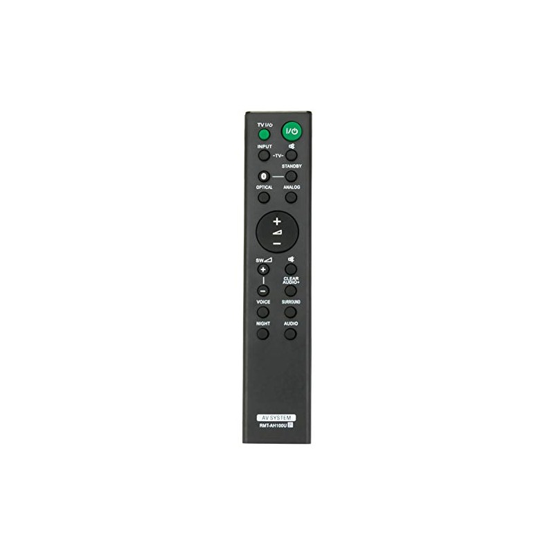 RMT-AH100U Replacement Remote Control fit for Sony Soundbar HTCT180 HT-CT180