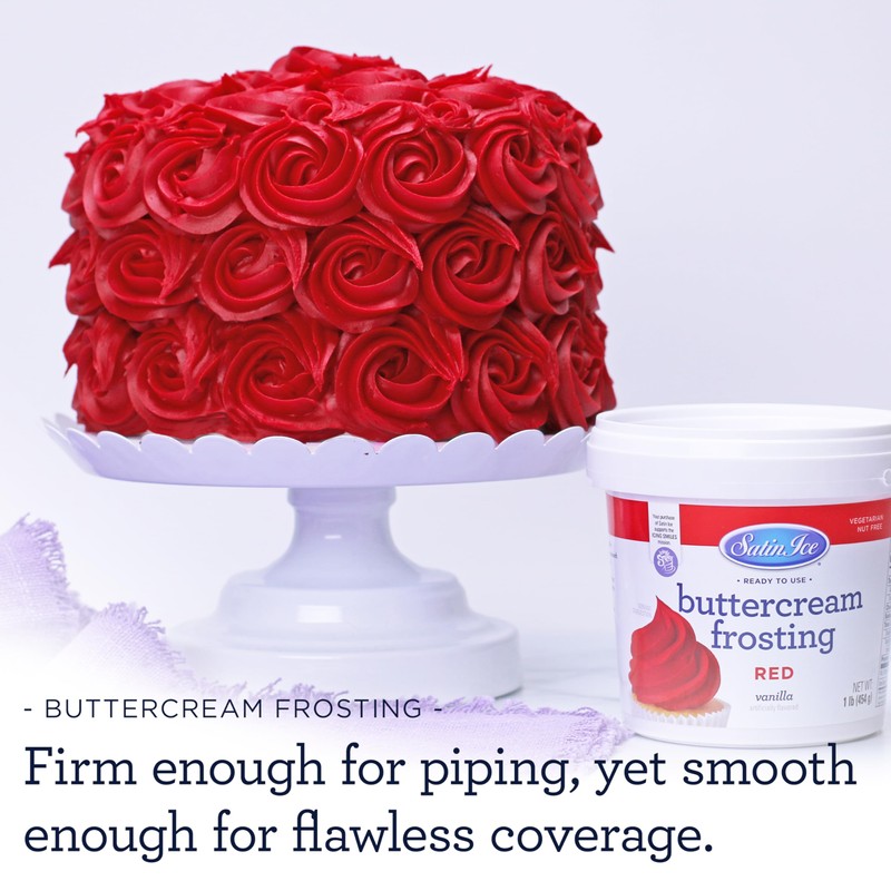 Satin Ice Yellow Buttercream Frosting - 1lb - Pail