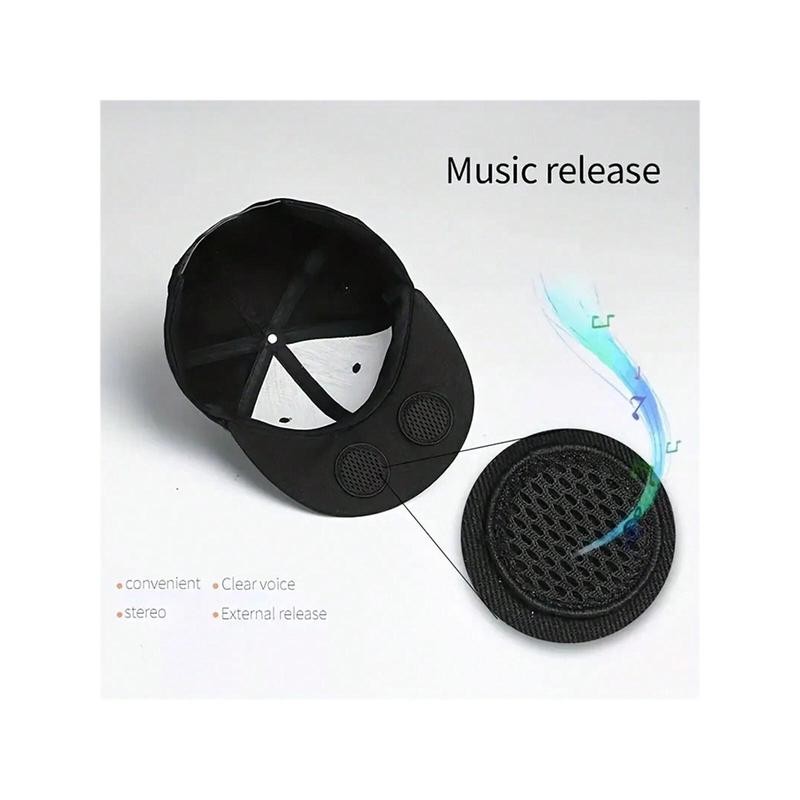 Wireless Bluetooth Baseball Cap With Speaker, Adjustable Bluetooth Hat Wireless