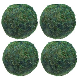 sourcing map 4 Pcs Moss Balls 5.9 Inch Green Decorative Moss Balls for Centerpiece Bowls Vase Fillers Home Decor