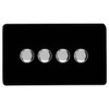 Trendi Switch 4 Gang 1 or 2 way 150w Rotary