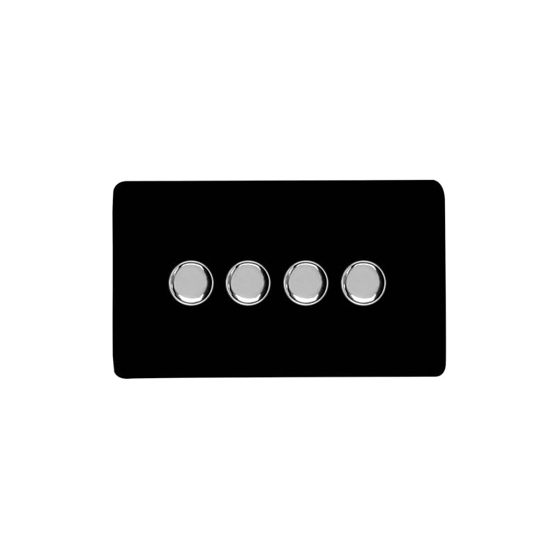 Trendi Switch 4 Gang 1 or 2 way 150w Rotary