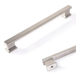 COTYKILEY 6 Pack 7.5 Inch(192mm) Brushed Satin Nickel Cabinet Handles Kitchen Cabinet Pulls Cabinet Door Handles Kitchen Cabinet Hardware Cupboard Drawer Pulls Dresser Handles
