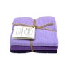 Solwang Cleaning Cloth Dark Purple Combi Knitted Wipes Cotton Wipes