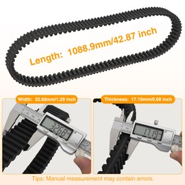 Nilight Drive Belt 3211180 Fits Polaris RZR belts Performance CVT Belt for 2014+ Polaris RZR XP 1000/ RZR XP 4 1000/ Trail S & S 1000/ General XP 1000 Replaces #3211180 3211172 3211148 3211142, 1 Pack