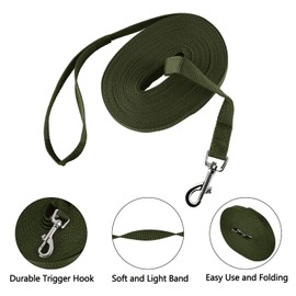 Happy Hachi Recall Lead, Braided Dog Lead, Long Rope, Nylon Webbing Recall Training Lead for Pet