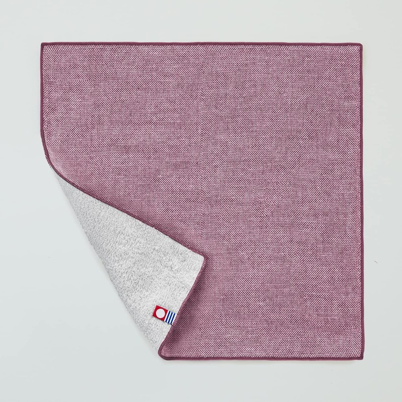 Imabari Towel Handkerchief, Imabari Iroha, Plain, 9.8 x 9.8 in.