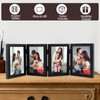 4 Pcs Hinged Photo Frames 4x6 inch, Folding Picture Frame