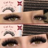 Cluster-Lashes Kit 60D+80D, Higu clace Eyelashes Individual Kit Mix 10-18mm