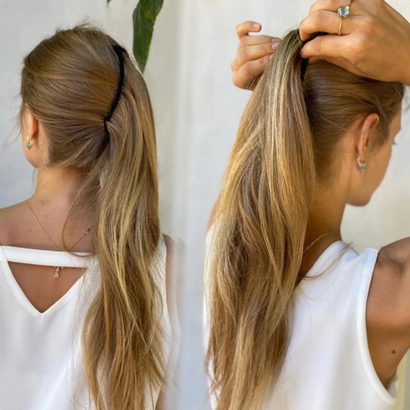 Yeanifeana Banana Hair Clips, Vintage Clincher Combs, 3 Pack, Black,