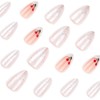 SINHOT Almond Press on Nails Medium - Cute Cherry Fake