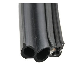 AP Products 0121.2137 018-181-BB Slide Double Bulb Seal with Slide-On Clip, Black, 1.5 Inch x 3/4 Inch x 25 Foot