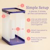 Lansinoh Breastmilk Storage Container with Quick-Freeze Tray, Stores up to