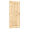 vidaXL Door NARVIK 35.4"x82.7" Solid Wood Pine - Brown