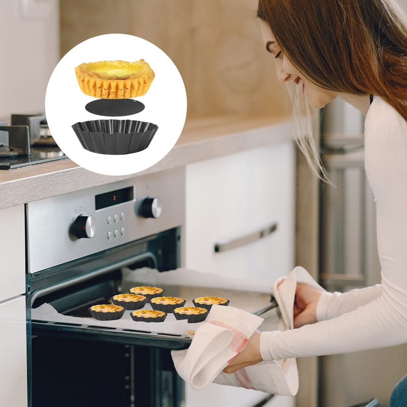 WeeGoo Mini Tart Tins 24 Pack Egg Tart Tin 3
