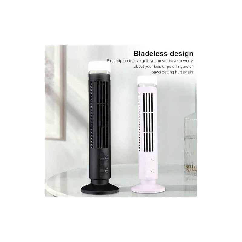 Sxhlseller Oscillating Tower Fan, Bladeless Fan, Quiet Office Fan with