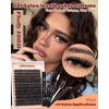 Lash Clusters Kit Fluffy 100D Thick Eyelash Clusters 10-18MM 192pcs