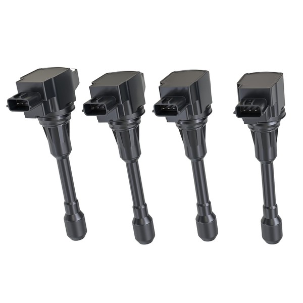 Ignition Coil Pack Set of 4 - Compatible with Nissan