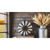 Nightclawing Rustic Metal Windmill Wall Decor, 36 x 36 inches,