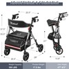 Matinal Walkers for Seniors, Rollator Walker with Seat, Walkers for