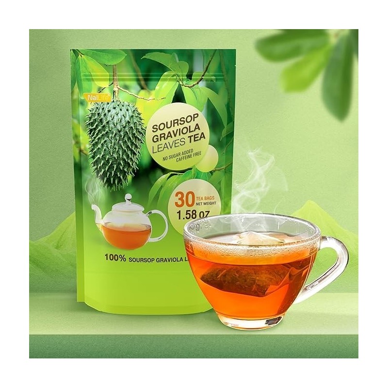 NalLife "200 Organic Soursop Graviola Leaves for Tea by NalLife"