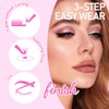 Arison Lashes Extensiones De Pestañas En Forma De W, Volumen